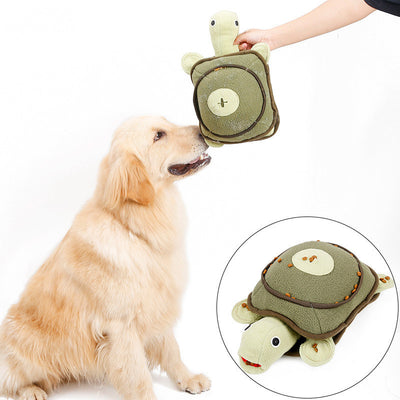 Dog puzzle tortoise plush toy