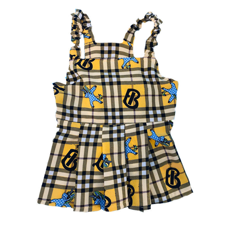 Pet clothing suspender skirt suit