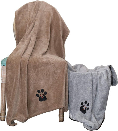 Super Absorbent Dog Bath Towels For Fast Drying - Soft Microfiber Towel For Dogs And Cats